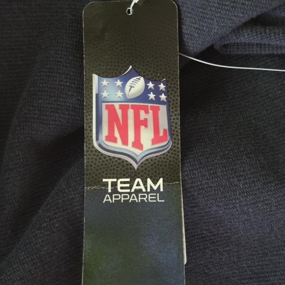 Denver Broncos Crew Neck Sweatshirt Waffle Knit Textured Distressed Logo NFL NWT - Picture 7 of 9